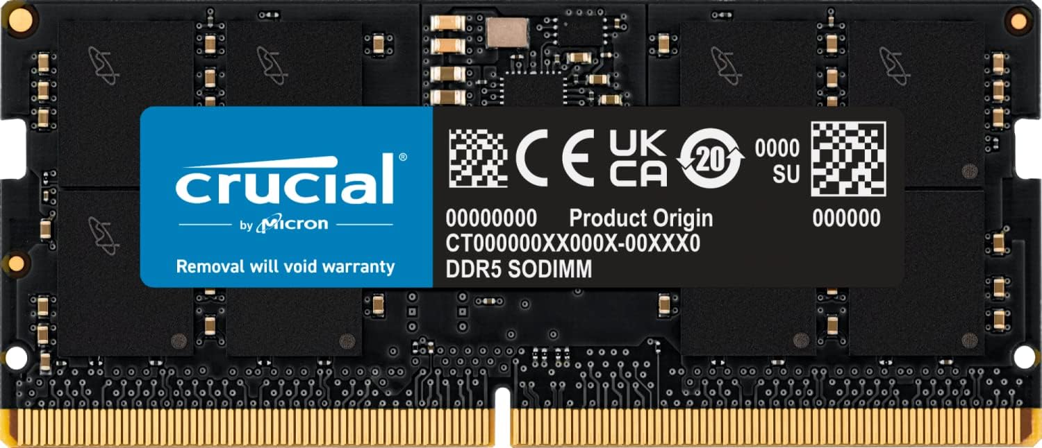 Crucial%2016GB%20DDR5%204800MHz%20CL40%20CT16G48C40S5%20Notebook%20Ram