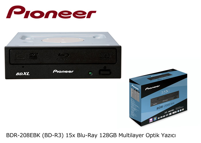Pioneer%20BDR-208EBK%20(BD-R3)%2015x%20Blu-Ray%20128GB%20Multilayer%20Optik%20Yazıcı