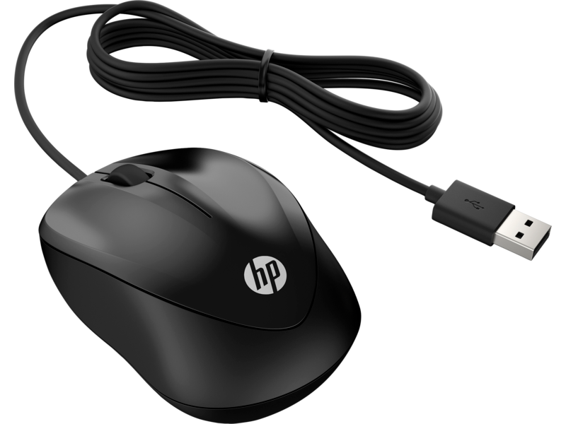 HP 4QM14AA Siyah Kablolu Optik Mouse 1200 DPI 1,5mt Kablo Uzunluğu