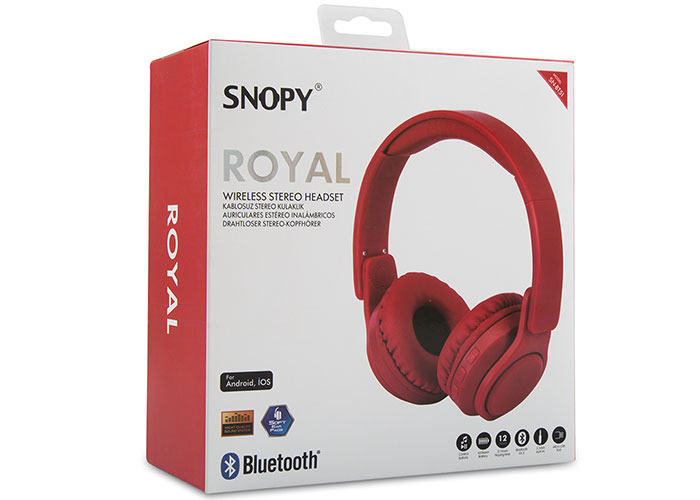 Snopy%20SN-BT51%20Royal%20Kırmızı%20Bluetooth%20Kulaklık