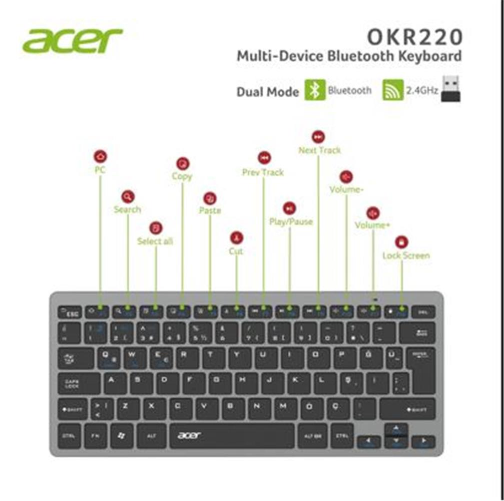 Acer%20OKR220%20Siyah%20MultiDevice%20Dual%20Mode%202.4GHZ%20Bluetooth%20Klavye%20(Smart%20Tv)(Android)