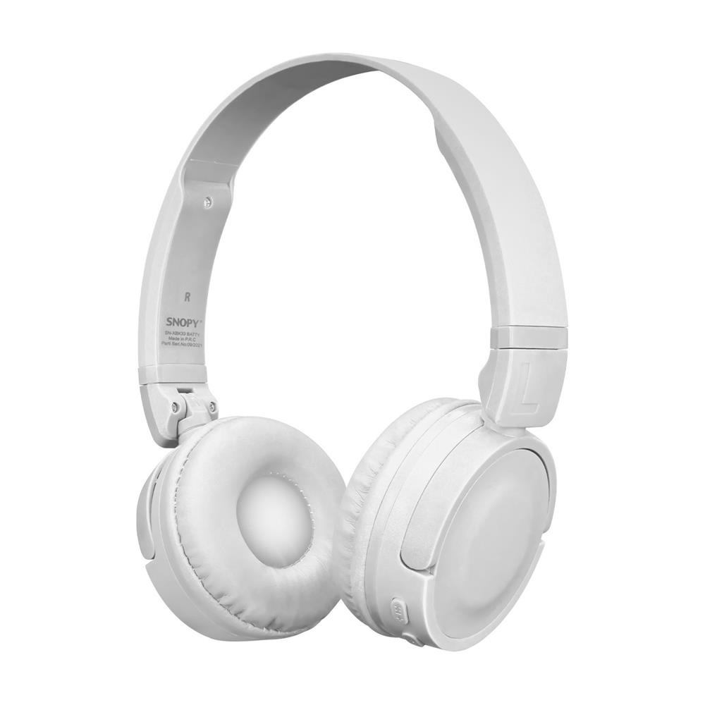 Snopy%20SN-XBK33%20BATTY%20Beyaz%20TF%20Kart%20Özellikli%20Bluetooth%20Kulaklık
