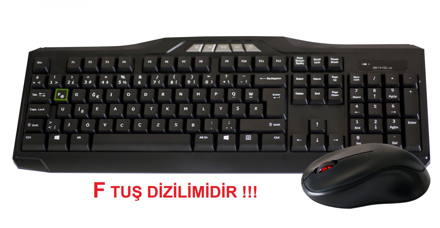 Elba%20EC-266f%20F%20Usb%20Siyah%20Kablosuz%20Klavye%20Mouse%20Set%20Multimedya%20tuşları%20mevcuttur