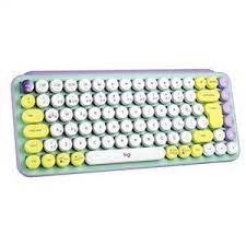 Logitech%20920-010819%20POP%20Keys%20Yellow-Lilac%20Kablosuz%20Mekanik%20Emoji%20Klavyesi