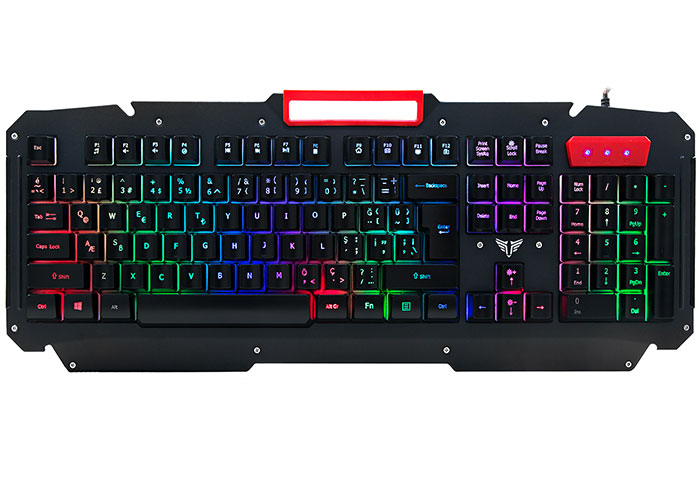 Everest KB-R800 METAFOR USB Gökkuşağı Aydınlatmalı Q Metal Yüzey Gaming Oyuncu Klavyesi