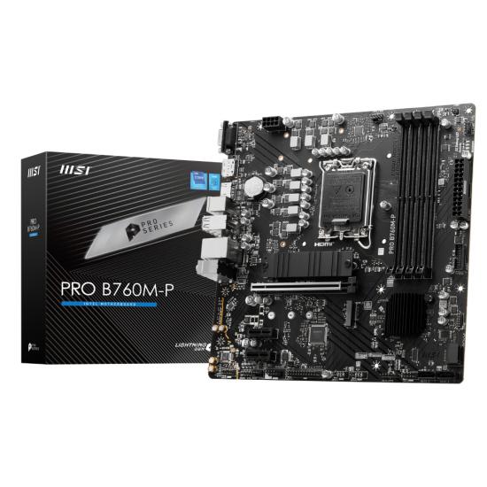 Msı Pro B760M-P Intel B760 Soket 1700 DDR5 6800(OC)MHz mATX Gaming (Oyuncu) Anakart