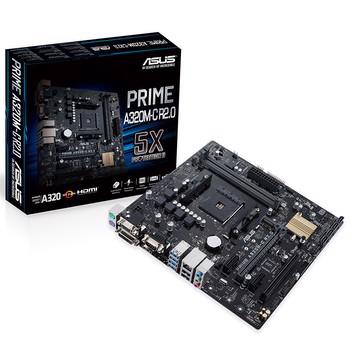 Asus Prime A320M-C R2.0 3200MHz(OC) DDR4 Soket AM4 M.2 VGA DVI HDMI mATX Anakart
