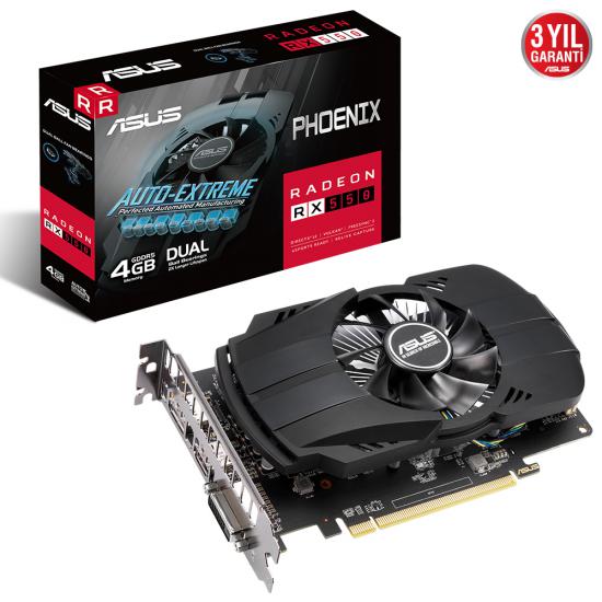 Asus 4GB AMD Radeon RX 550 Phoenix (PH-RX550-4G-EVO) Ekran Kartı