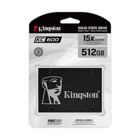 Kingston 512GB KC600 550MB-520MB-S 2.5’’sata 3 SSD SKC600-512G Ssd Hardisk