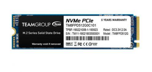 Team 512GB MP33 Pro 2400-2100MB-s NVMe PCIe Gen3x4 M.2 SSD Disk TM8FPD512G0C101