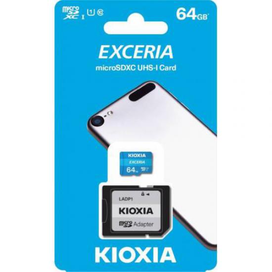 Kioxia 64GB Exceria microSDXC UHS-1 C10 100MB-sn Hafıza Kartı