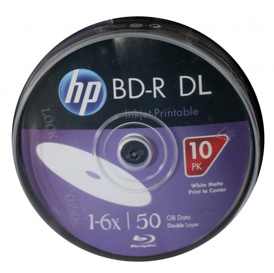 Blu-Ray vierge GENERIQUE BD-R 6x 25Go Imprimable, 10 pièces en cakebox