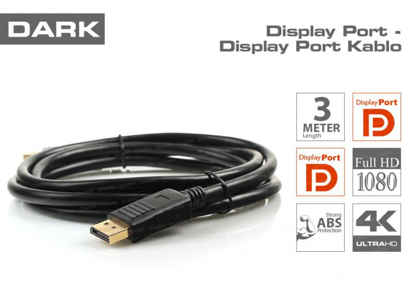 Dark DK-CB-DPL300 3Mt Display Erkek To Display Erkek