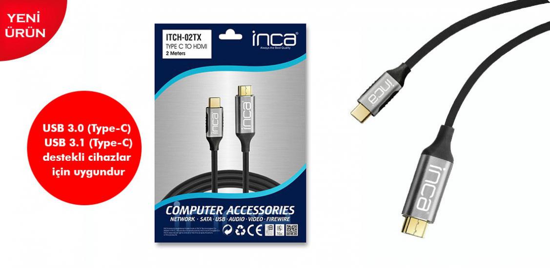 Inca IMHD-50T 5mt 1,4 V 3D Altın Uçlu HDMI Kablo