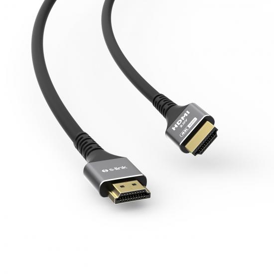 S-link SLX-HD4K10 19+1 HDMI to HDMI 10mt Metal v2.0 4K (4096-2160) 30Hz Kablo