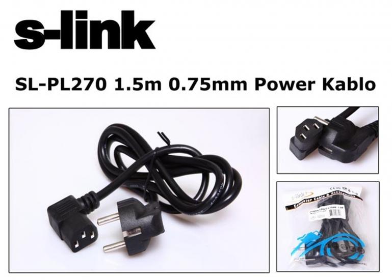 S-link  SL-PL270 1.5mt 0.75mm L Power  Elektrik Kablosu