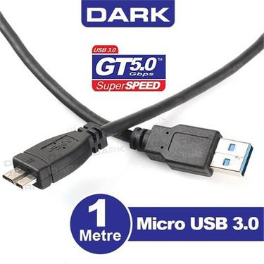 Dark DK-CB-USB3MICROB 1mt USB 3.0 - Micro B Taşınabilir Disk Kablosu