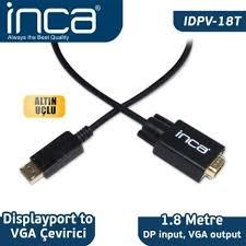 Inca IDPV-18T Displayport To Vga Kablo 1.8mt