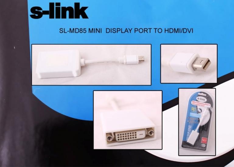 S-link SL-MD85 Mini Display Erkek To Dvı 24+5 Çevirici