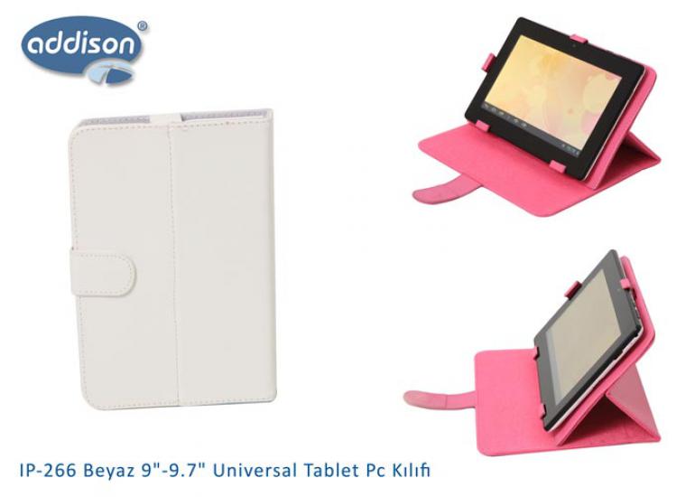 Addison IP-266 Beyaz 9’’-9.7’’Universal Tablet Kılıf