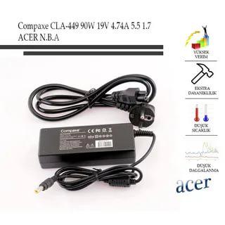 Compaxe Cla-451 180W 19.5v 9.23a 5.5-1.7 Acer Notebook Adaptörü