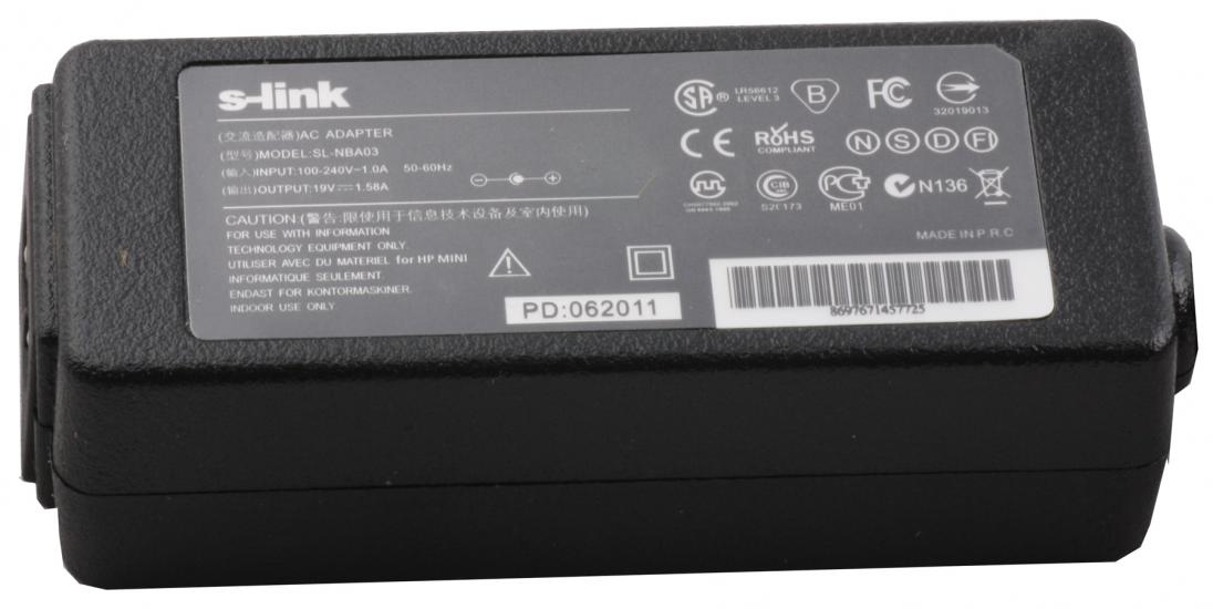 S-link SL-NBA03 30w 19v 1.58a 4.8-1.7 Notebook Adaptör