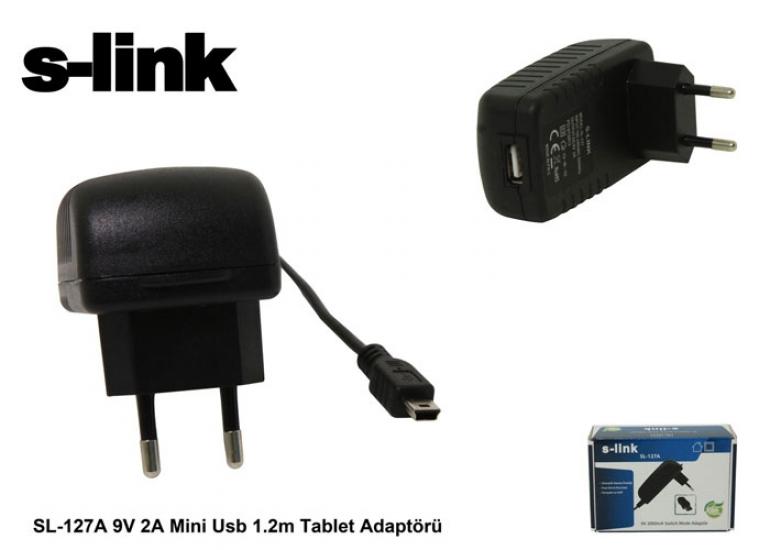 S-link SL-127A 9v 2a Mini Usb Tablet Adaptörü