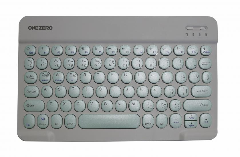 Onezero No:100 Turkuaz  Bluetooth Klavye Slim
