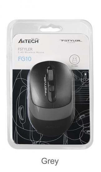 A4 Tech Fg10S Silent Gri Nano Kablosuz Optik 2000 Dpı Mouse (Sessiz)