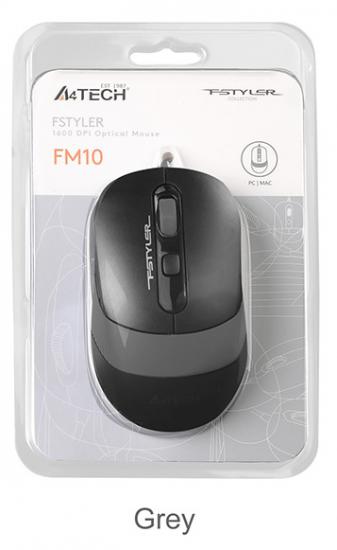 A4 Tech Fm10 Usb Fstyler Gri Optik 1600 Dpı Mouse