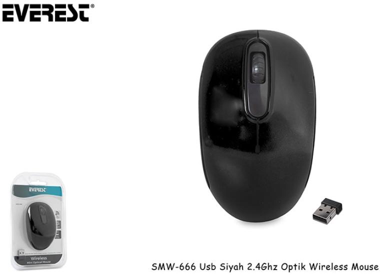 Everest SMW-666 USB Sarı 2.4 GHZ Optik Kablosuz Mouse