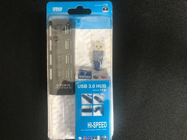Gabble 4 Port USB 3.0 Çoklayıcı  Anahtarlı