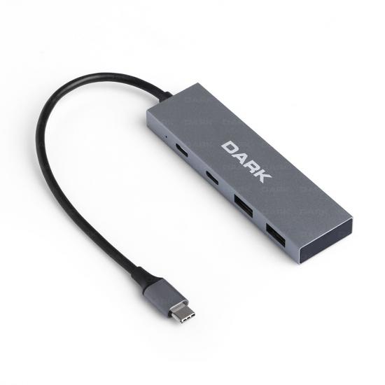 Dark DK-AC-USB312C 4 Port USB Type-C HUB 2X USB3.0 Type-A & 2X USB3.1 Type -C