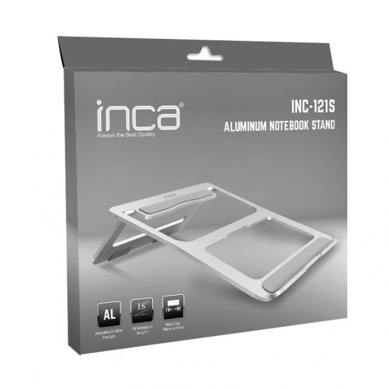 Inca Inc-121s Alimünyum Notebook Standı (Altın Gümüş Rengi)