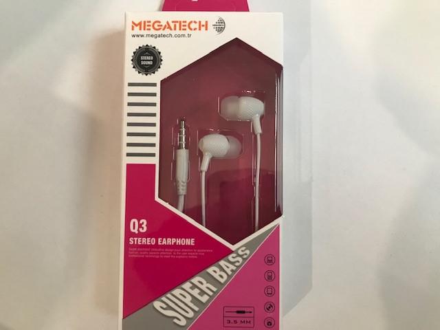 Megatech QG-03 Beyaz Mikrofonlu Kulaklık