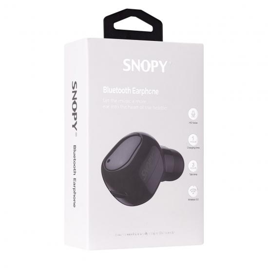 Snopy SN-BT155 Siyah Bluetooth Telefon Kulaklığı