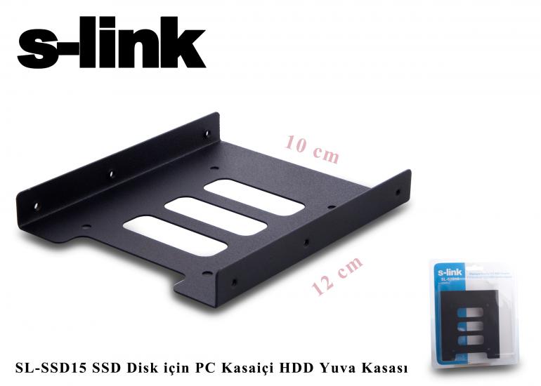 S-link SL-SSD15 Ssd Disk İçin Pc Kasa içi Hdd Yuva Kasası 2,5’’-3,5’’