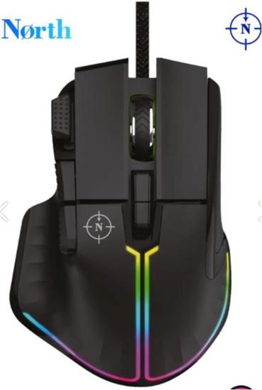 North Ragnarok RGB 12,800 DPI Profesyonel Makrolu Oyuncu Mouse