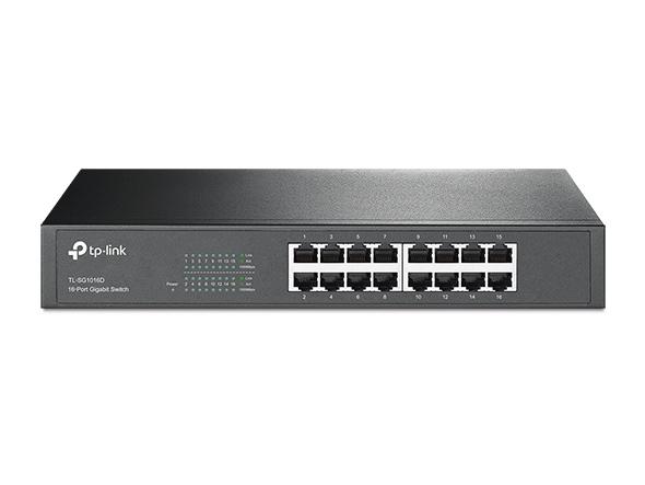 Tp-Link TL-SG1016D 16 Port 10-100-1000 Mbps Switch Çelik Kasa Rack Mount