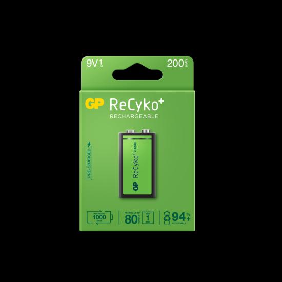 GP 9V 200 mAh Şarjlı Tekli Paket GP20R8HEM-2GB1