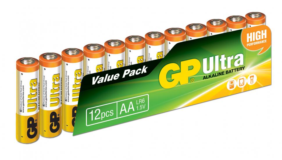 Gp R6 AA Boy Ultra Alkalin Kalem Pil 12’li Paket GP15AU-VS12
