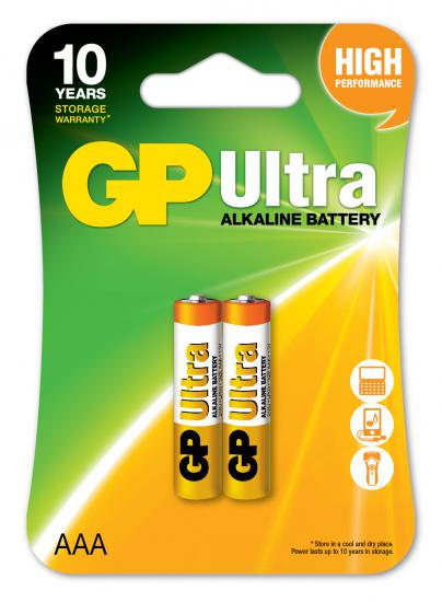 Gp LR03 AAA Boy Ultra Alkalin İnce Kalem Pil 2’li Paket GP24AU-2U2