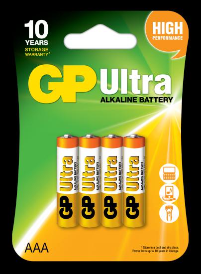Gp LR03 AAA Boy Ultra Alkalin İnce Kalem Pil 4’lü Paket GP24AUMB-U4