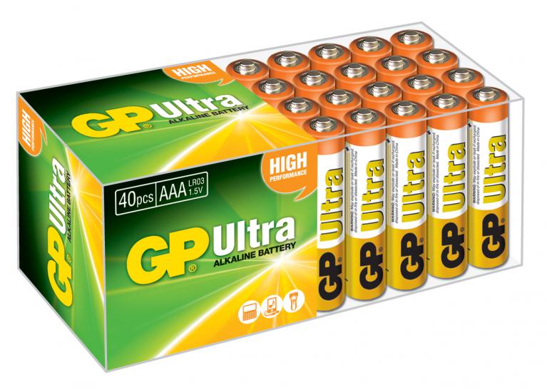 Gp LR03 AAA Boy Ultra Alkalin İnce Kalem Pil 40’lı Paket GP24AUT-2B40