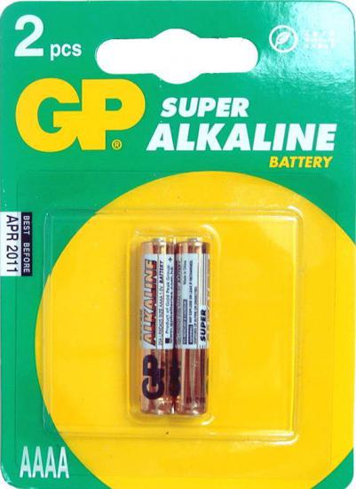 GP AAAA 25A Alkalin İncenin İncesi Pil 2’li Paket GP25A-U2