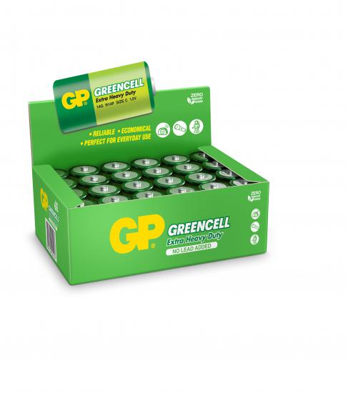 GP Greencel R14 Orta Boy Çinko Pil 24’lü Paket GP14G-2S2