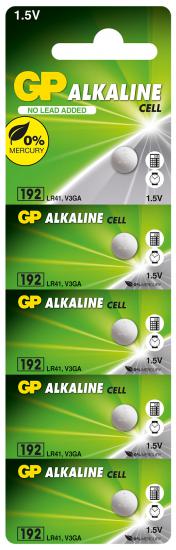 GP GP192-C5 LR41 Alkalin Düğme Pil 5’li Paket