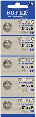 Supex Cr1220 3V Lityum 5Li Blister Pil