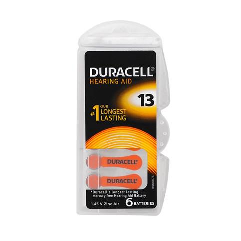 Duracell 13 Numara Düğme Kulaklık Pili İşitme Cihazı İçin 6’lı Paket