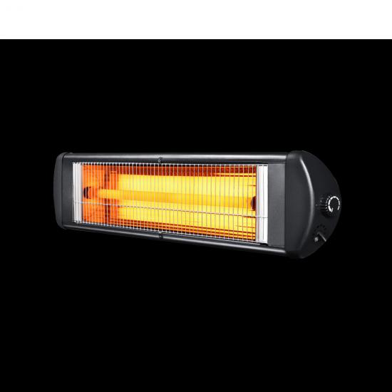 Luxell EX-23 Siyah Ecoray Isıtıcı  2300Watt Standart Ecoray Duvar Tipi Devrilme Emniyetli